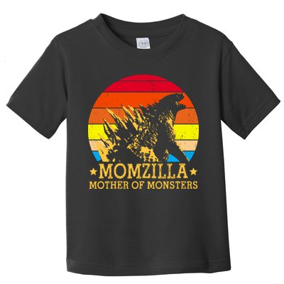 Momzilla Mother Of The Monsters Retro Vintage Toddler T-Shirt