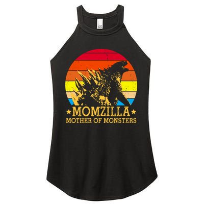 Momzilla Mother Of The Monsters Retro Vintage Women's Perfect Tri Rocker Tank