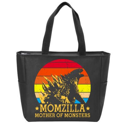 Momzilla Mother Of The Monsters Retro Vintage Zip Tote Bag