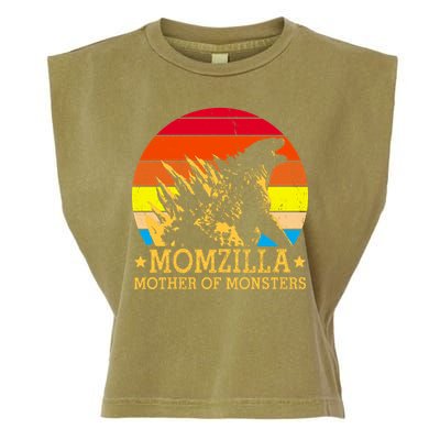 Momzilla Mother Of The Monsters Retro Vintage Garment-Dyed Women's Muscle Tee