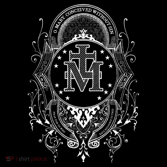 Miraculous Medal Our Lady Of Grace Blessed Mary Catholic Premium T-Shirt