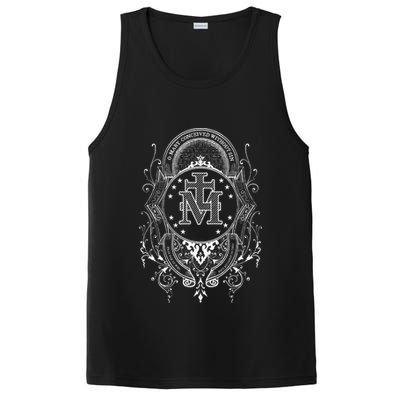 Miraculous Medal Our Lady Of Grace Blessed Mary Catholic PosiCharge Competitor Tank