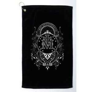 Miraculous Medal Our Lady Of Grace Blessed Mary Catholic Platinum Collection Golf Towel