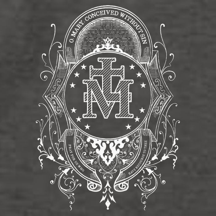 Miraculous Medal Our Lady Of Grace Blessed Mary Catholic Vector Backpack