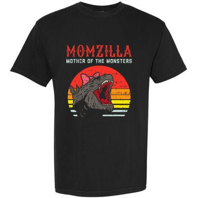 Momzilla Mother Of Monsters Ribbon Garment-Dyed Heavyweight T-Shirt