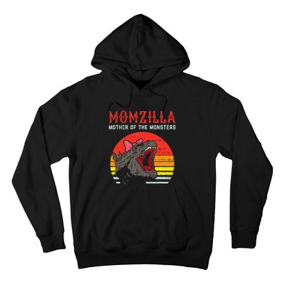 Momzilla Mother Of Monsters Ribbon Hoodie