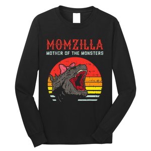 Momzilla Mother Of Monsters Ribbon Long Sleeve Shirt