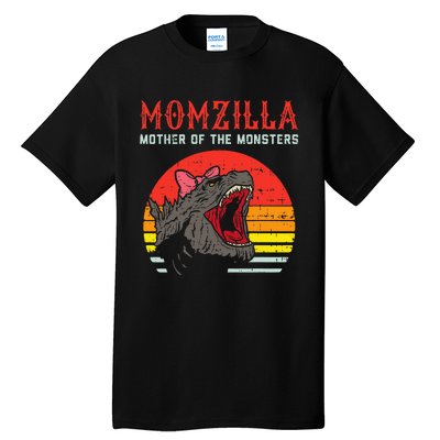 Momzilla Mother Of Monsters Ribbon Tall T-Shirt