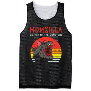 Momzilla Mother Of Monsters Ribbon Mesh Reversible Basketball Jersey Tank