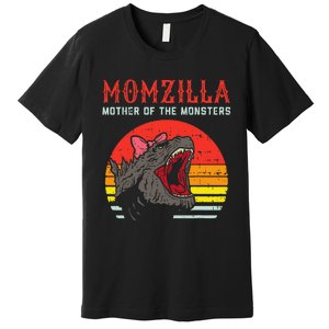 Momzilla Mother Of Monsters Ribbon Premium T-Shirt