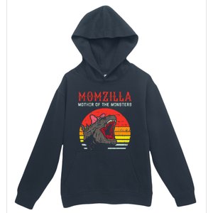 Momzilla Mother Of Monsters Ribbon Urban Pullover Hoodie