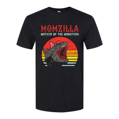 Momzilla Mother Of Monsters Ribbon Softstyle CVC T-Shirt