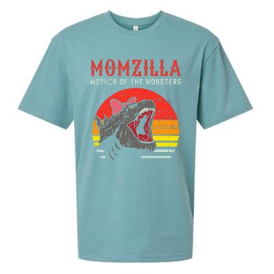 Momzilla Mother Of Monsters Ribbon Sueded Cloud Jersey T-Shirt