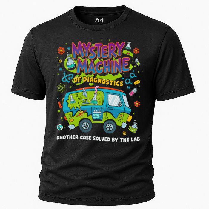 Mystery Machine Of Diagnostics Lab Week 2025 Med Lab Tech Cooling Performance Crew T-Shirt