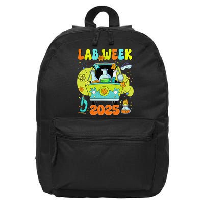 Mystery Machine Of Diagnostics Lab Week 2025 Med Lab Tech Gift 16 in Basic Backpack