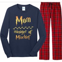 Mom Manager Of Mischief Mothers Day Gift Long Sleeve Pajama Set