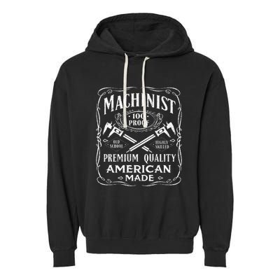 Machinist Machine Operator Engine Driver Garment-Dyed Fleece Hoodie