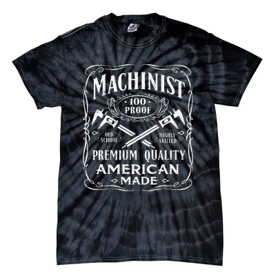 Machinist Machine Operator Engine Driver Tie-Dye T-Shirt