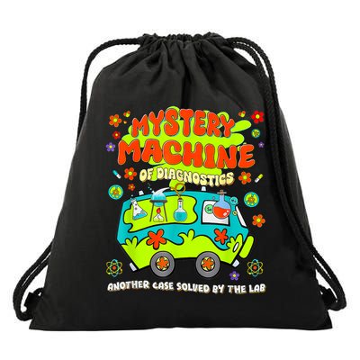  Mystery Machine Of Diagnostics Lab Week 2025 Med Lab Tech Drawstring Bag