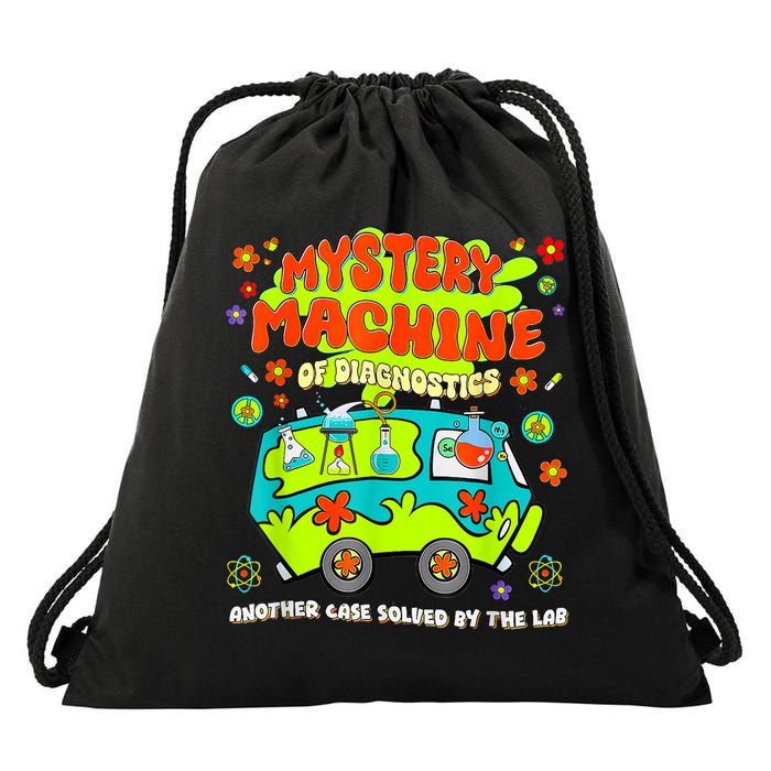  Mystery Machine Of Diagnostics Lab Week 2025 Med Lab Tech Drawstring Bag