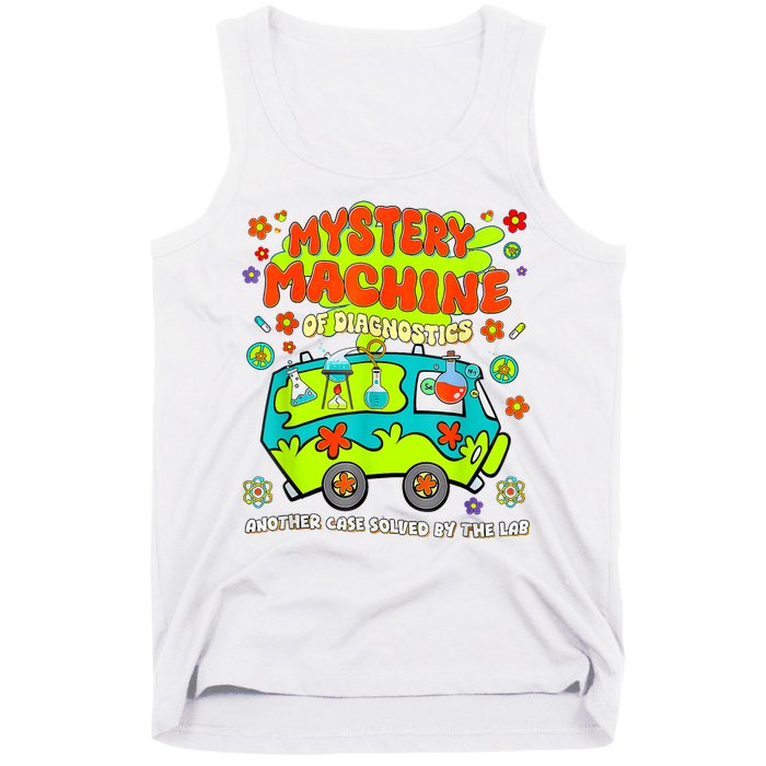  Mystery Machine Of Diagnostics Lab Week 2025 Med Lab Tech Tank Top