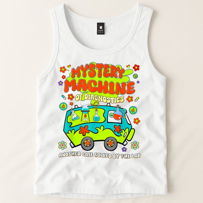  Mystery Machine Of Diagnostics Lab Week 2025 Med Lab Tech Tank Top
