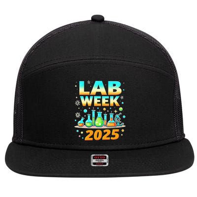 Mystery Machine Of Diagnostics Lab Week 2025 Med Lab Tech Gift 7 Panel Mesh Trucker Snapback Hat