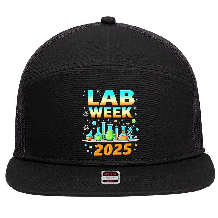 Mystery Machine Of Diagnostics Lab Week 2025 Med Lab Tech Gift 7 Panel Mesh Trucker Snapback Hat
