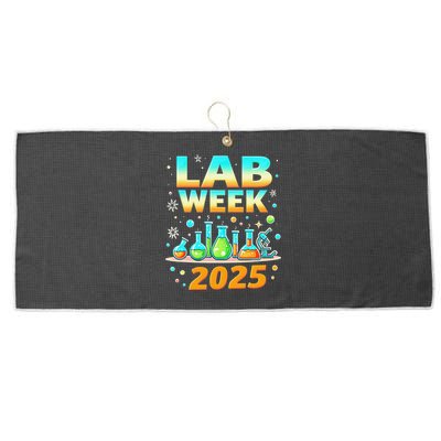 Mystery Machine Of Diagnostics Lab Week 2025 Med Lab Tech Gift Large Microfiber Waffle Golf Towel