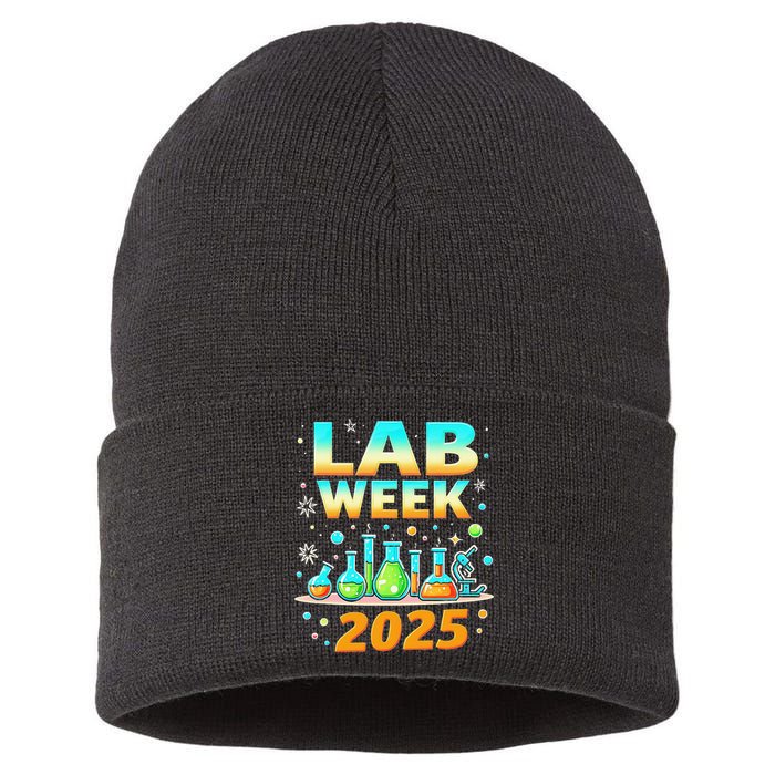 Mystery Machine Of Diagnostics Lab Week 2025 Med Lab Tech Gift Sustainable Knit Beanie