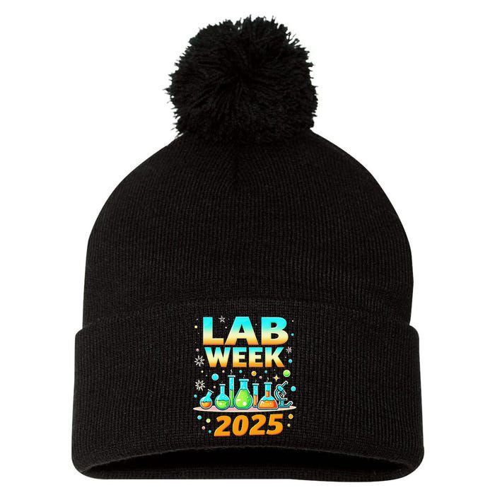 Mystery Machine Of Diagnostics Lab Week 2025 Med Lab Tech Gift Pom Pom 12in Knit Beanie