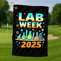 Mystery Machine Of Diagnostics Lab Week 2025 Med Lab Tech Gift Golf Towel