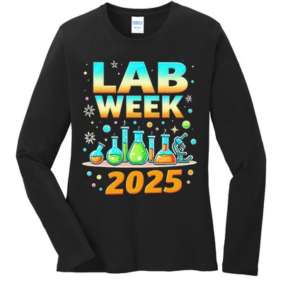 Mystery Machine Of Diagnostics Lab Week 2025 Med Lab Tech Gift Ladies Long Sleeve Shirt