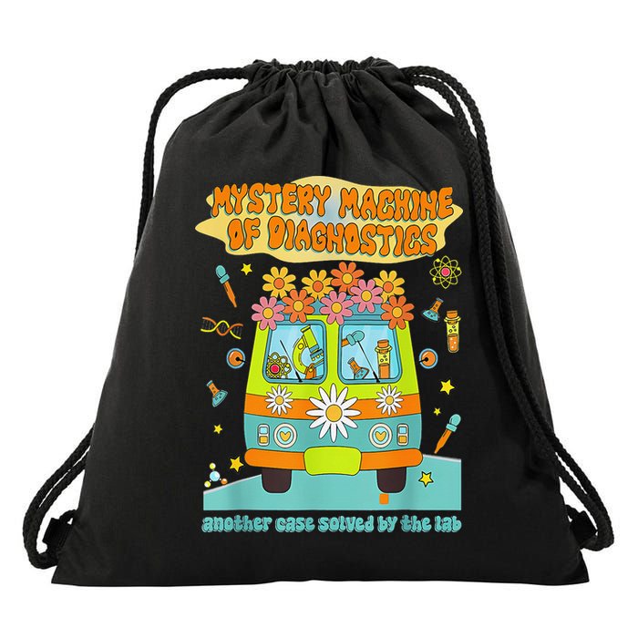 Mystery Machine Of Diagnostics Lab Tech Lab Week 2025 Gift Drawstring Bag