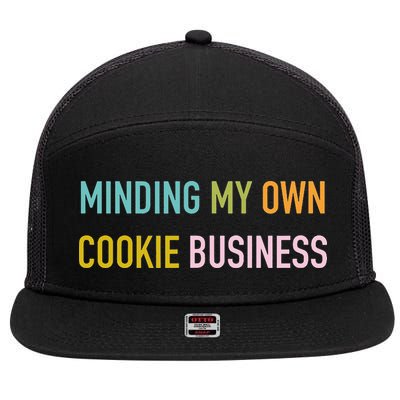 Minding My Own Cookie Business Home Baker Business Cookier 7 Panel Mesh Trucker Snapback Hat