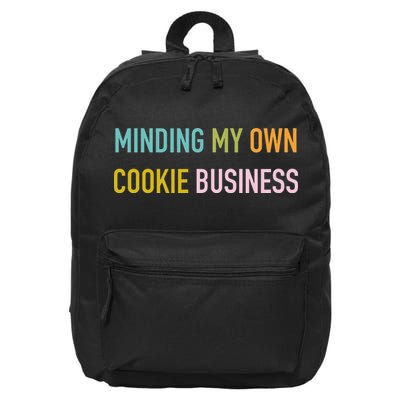 Minding My Own Cookie Business Home Baker Business Cookier 16 in Basic Backpack