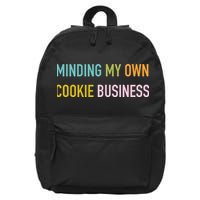 Minding My Own Cookie Business Home Baker Business Cookier 16 in Basic Backpack