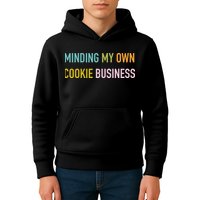 Minding My Own Cookie Business Home Baker Business Cookier Kids Hoodie