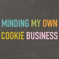 Minding My Own Cookie Business Home Baker Business Cookier Cotton Canvas Backpack