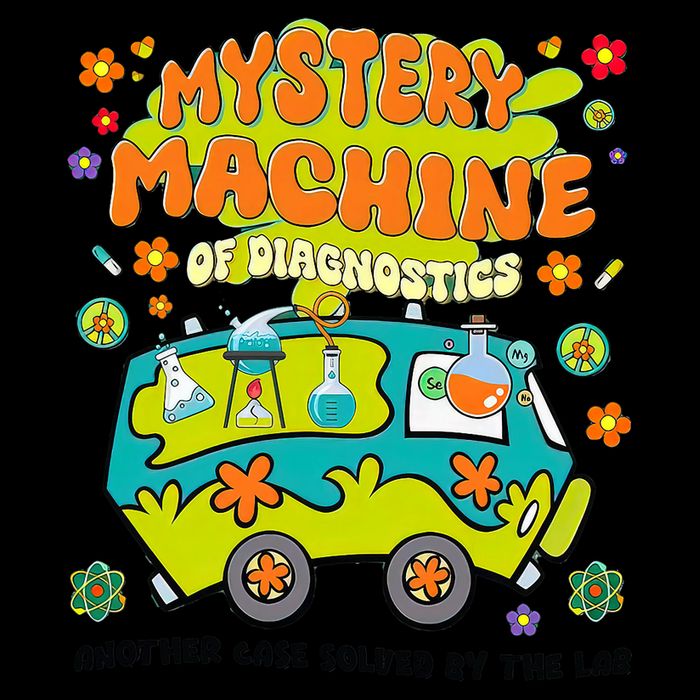 Mystery Machine Of Diagnostics Lab Week 2025 Med Lab Tech Drawstring Bag
