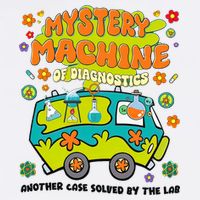 Mystery Machine Of Diagnostics Lab Week 2025 Med Lab Tech Full-Length Apron With Pockets