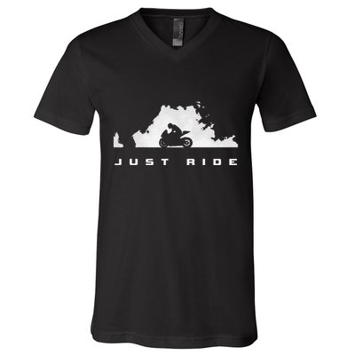Motorcycle V-Neck T-Shirt