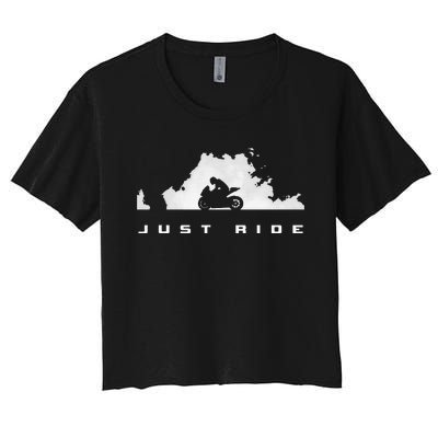 Motorcycle Women's Crop Top Tee