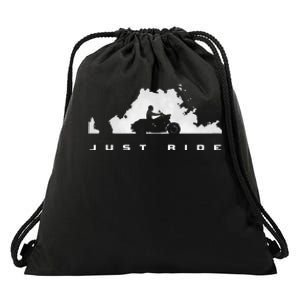 Motorcycle Drawstring Bag