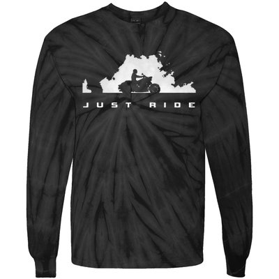 Motorcycle Tie-Dye Long Sleeve Shirt