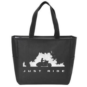 Motorcycle Zip Tote Bag