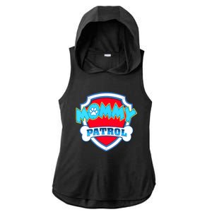 Mom Mommy Of The Birthday Boy Girl Dog Paw Family Matching Ladies PosiCharge Tri-Blend Wicking Draft Hoodie Tank