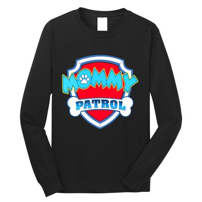 Mom Mommy Of The Birthday Boy Girl Dog Paw Family Matching Long Sleeve Shirt