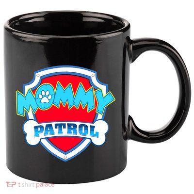 Mom Mommy Of The Birthday Boy Girl Dog Paw Family Matching 11oz C Handle Ceramic Mug