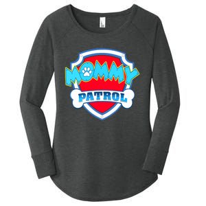 Mom Mommy Of The Birthday Boy Girl Dog Paw Family Matching Women's Perfect Tri Tunic Long Sleeve Shirt